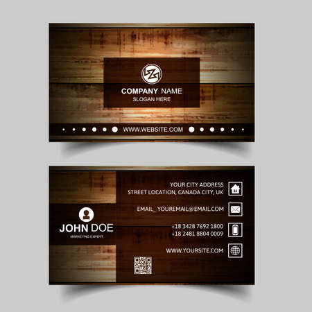 abstract modern business card illustration design templateのイラスト素材