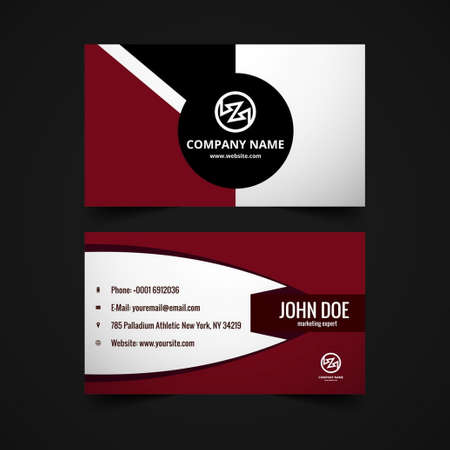 business card garnet tones vector design illustrationのイラスト素材