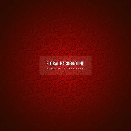 red floral backgroundのイラスト素材