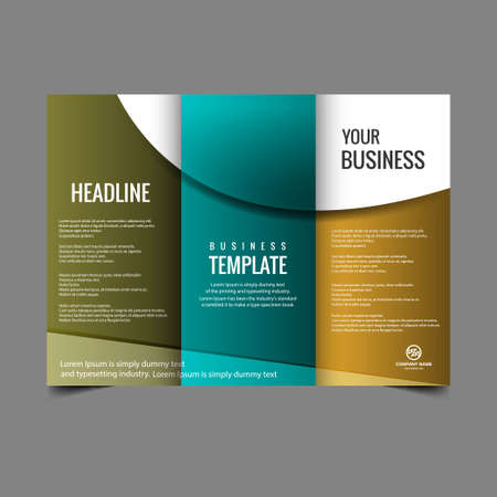 creative brochure flyer design with vibrant colors template design illustrationのイラスト素材
