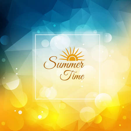 bright summer time backgroundのイラスト素材