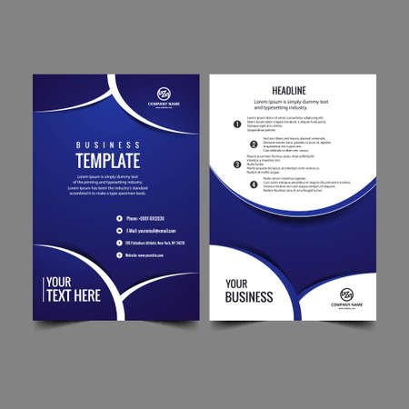 creative brochure flyer design with vibrant colors template design illustrationのイラスト素材