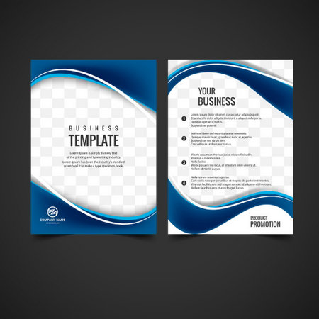 shiny brochure designのイラスト素材