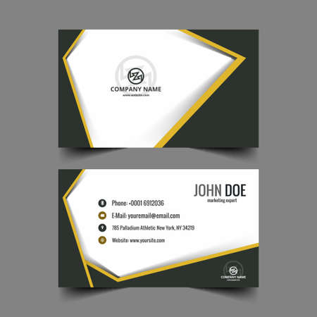 business card template vector design illustrationのイラスト素材