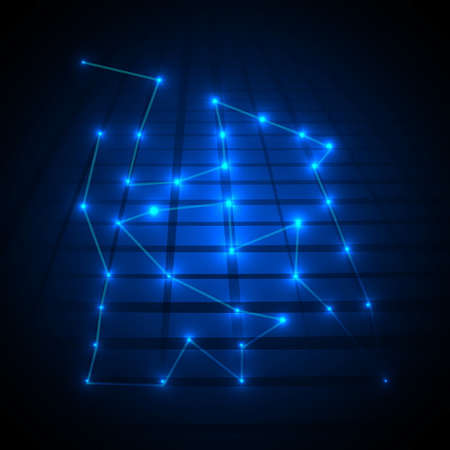 blue color modern backgroundのイラスト素材