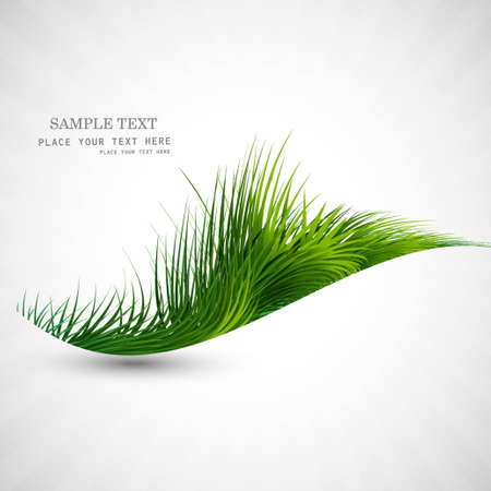 background with grass wavy line vector design illustrationのイラスト素材