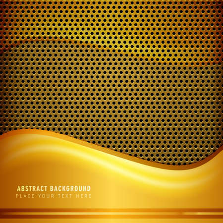 golden metal background vector design illustrationのイラスト素材