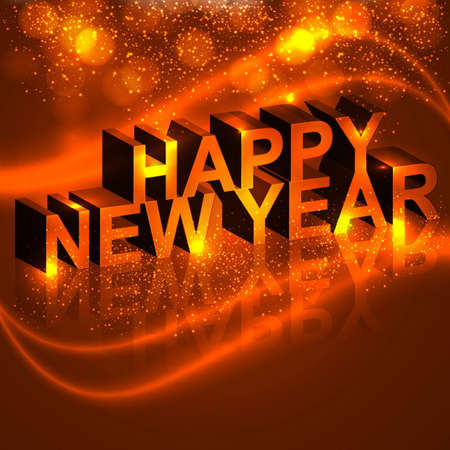 happy new year greeting vector design illustrationのイラスト素材