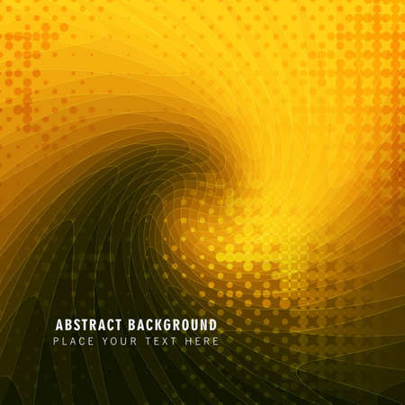 abstract yellow background with swirlのイラスト素材