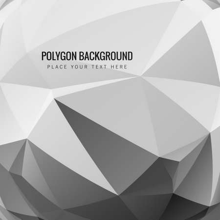 polygon background grey tonesのイラスト素材