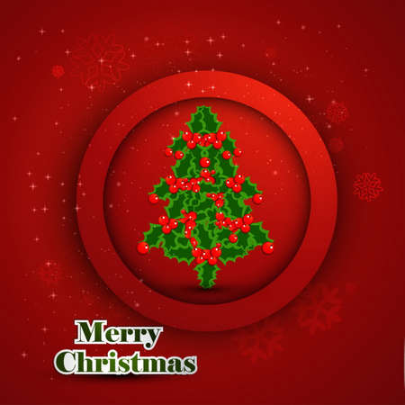 red color christmas card vector design illustrationのイラスト素材