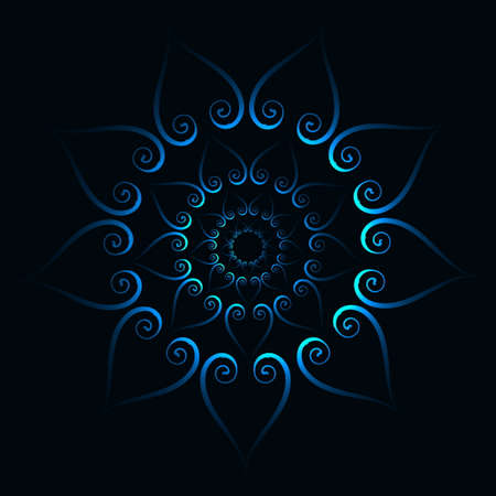 background with ornamental flowersのイラスト素材