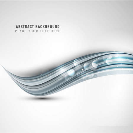 stylish shiny wave vector design illustrationのイラスト素材