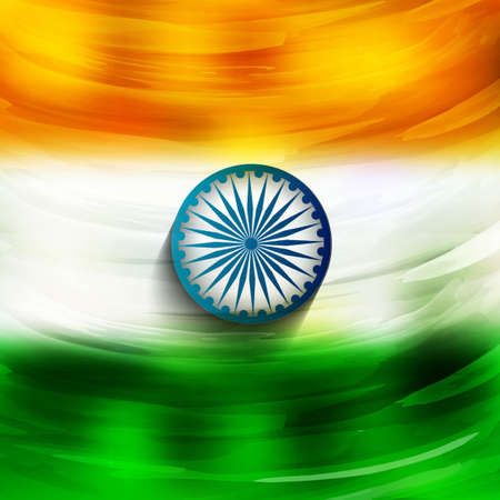 shiny indian flag vector design illustration