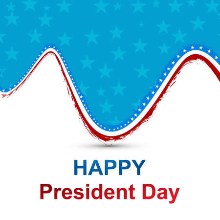 beautiful presidents day background vector design illustrationのイラスト素材