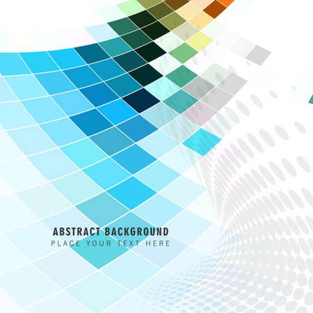 colorful mosaic background vector design illustrationのイラスト素材