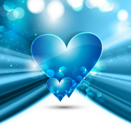 shiny blue love background vector design illustrationのイラスト素材