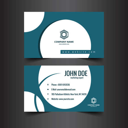 abstract modern business card illustration design templateのイラスト素材