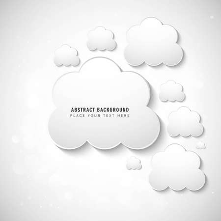 abstract background with clouds vector design illustrationのイラスト素材