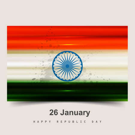 shiny grungy indian flag designのイラスト素材