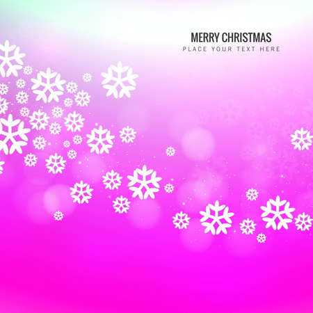 white snowflakes blurred backgroundのイラスト素材