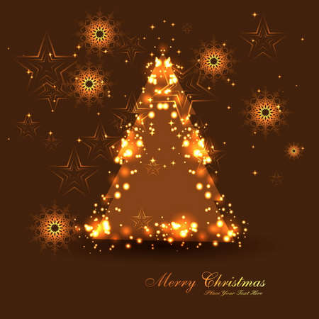 glittering christmas tree backgroundのイラスト素材