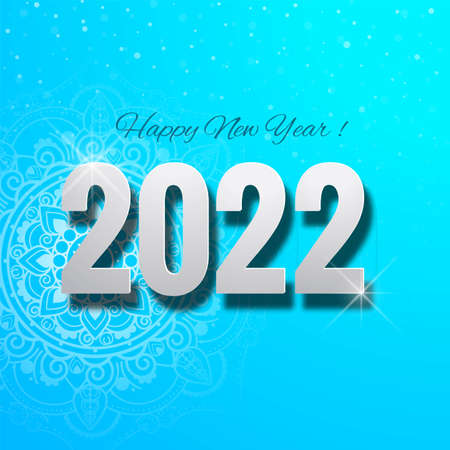Happy new year 2022 card designのイラスト素材