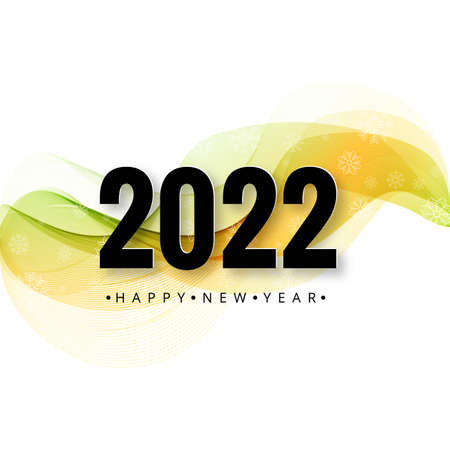 Elegant 2022 new year card celebration background
