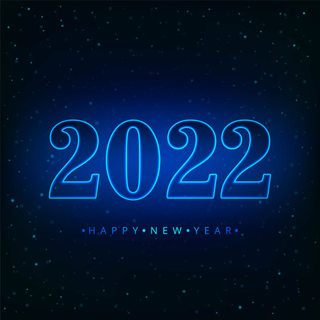 Beautiful glossy 2022 card holiday backgroundのイラスト素材