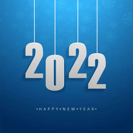 2022 happy new year background holiday card designのイラスト素材