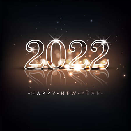 Beautiful 2022 card holiday backgroundのイラスト素材