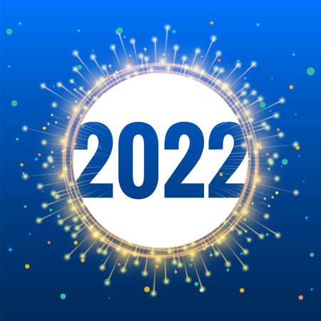 2022 happy new year greeting card backgroundのイラスト素材