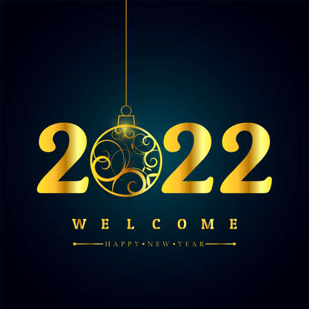 Beautiful 2022 card holiday backgroundのイラスト素材