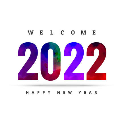 Celebration 2022 new year holiday card designのイラスト素材