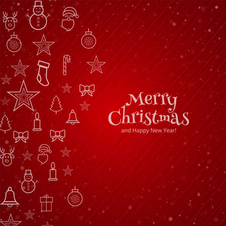 christmas elements beautiful card backgroundのイラスト素材