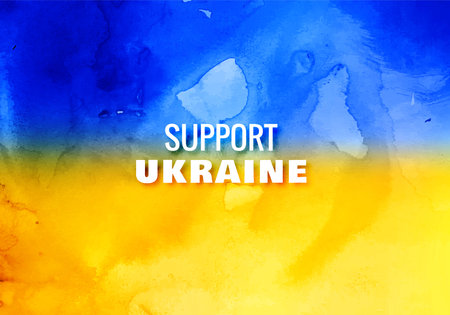 Modern flag theme support ukraine text texture backgroundのイラスト素材