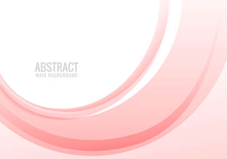 Abstract pink creative business flowing wave backgroundのイラスト素材