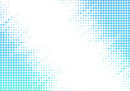 White background with blue dotted texture designのイラスト素材