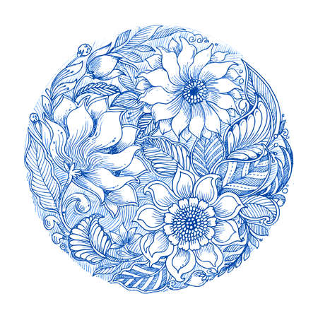 Circular pattern of decorative mandala designのイラスト素材