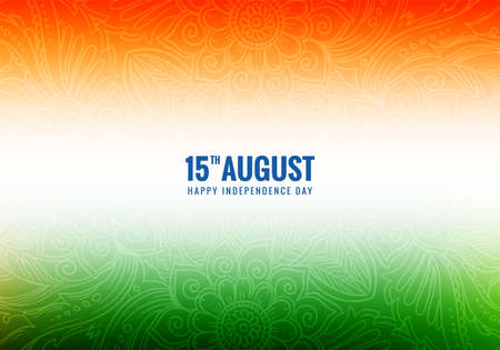 Beautiful indian independence day card backgroundのイラスト素材