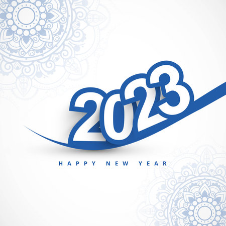 Elegant 2023 celebration card festival background