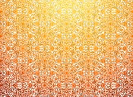 Ethnic decorative colorful floral mandala pattern backgroundのイラスト素材