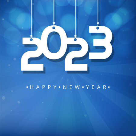 Happy new year 2023 celebration card background