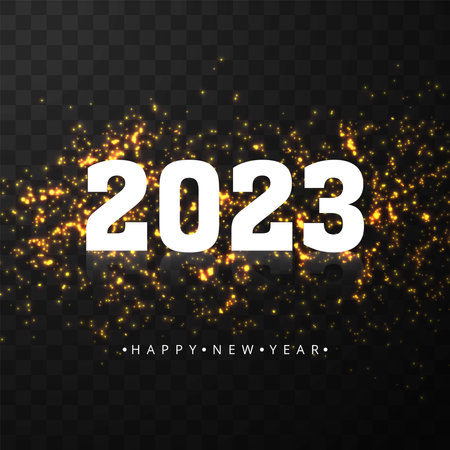 Beautiful greeting card happy new year 2023 background