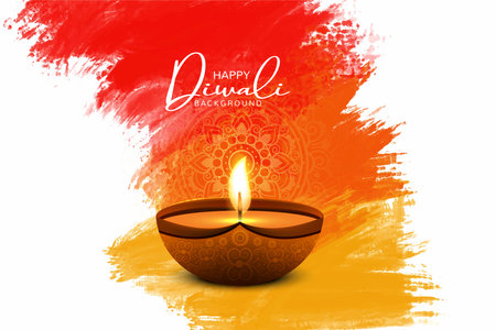 Happy diwali religious traditional festival card backgroundのイラスト素材