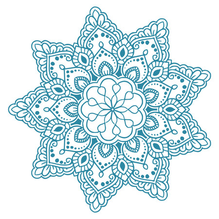 Beautiful flower mandala vintage decorative designのイラスト素材