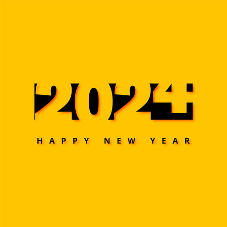 Elegant 2024 celebration card festival backgroundのイラスト素材