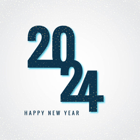 Beautiful 2024 card holiday backgroundのイラスト素材