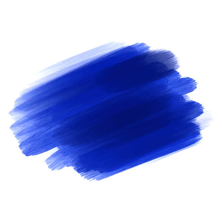 Ink paint blue brush stroke splatter designのイラスト素材