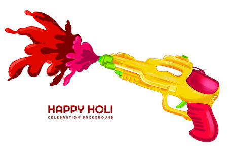 Indian holi traditional festival of colors card backgroundのイラスト素材
